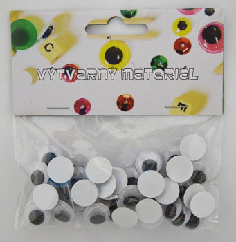 Oči lepicí 48ks – 15mm