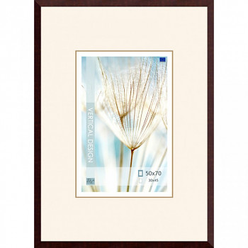 Dřevěný rám Definito tmavě hnědý – 50x70cm