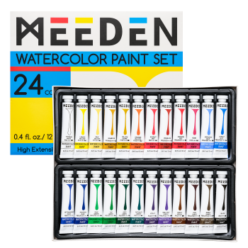 Sada akvarelových barev Meeden 24x12ml