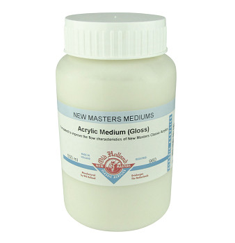 Medium pro akrylové barvy saténové New Masters 500ml