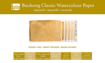 Akvarelový papír Baohong Classic 38x56cm rough 300g
