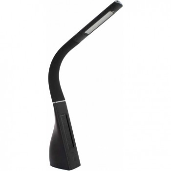 Stolní nastavitelná LED lampa černá, 6 W