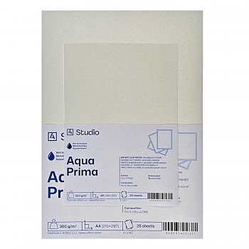Akvarelový papír Aqua Prima 300g A4, 25 listů