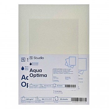 Akvarelový papír Aqua Optima 300g A2, 25 listů