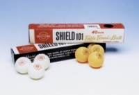 míčky stolní ten.Shield 40mm bezešvé 6ks barevné