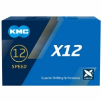 řetěz KMC X12 zlato-černý 126čl. BOX