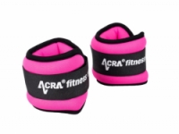 závaží Acra na zápěstí/kotníky 0,5kg růžová