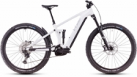 Elektrokolo CUBE STEREO Hybrid ONE44 EXC metallicwhite´n´black 2025