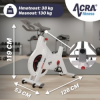 cyklotrenažer Acra BC8705 bílý