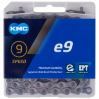 řetěz KMC E9 EPT stříbrný 136čl. BOX pro e-bike