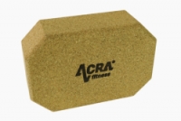 jóga blok Acra korkový 22,2x14,5x7,5cm