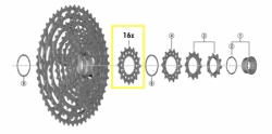 pastorek Shimano CS-M9100 16z