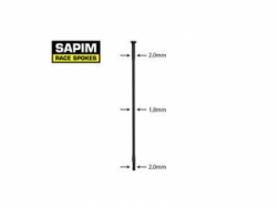 drát nerez Sapim Race 2-1,8-2 x 282mm přímý černý