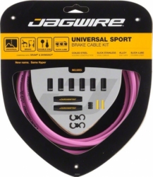 sada lanko+bowden Jagwire Sport Brake Kit růžová