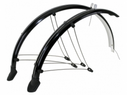 blatníky M-Wave 26" šíře 60mm + dynamo kabely černé