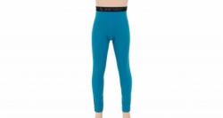 spodky dlouhé dětské SENSOR MERINO DOUBLE FACE modré
