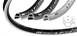 ráfek REMERX DRAGON 719 V-brake 622x19 32děr stříbrný