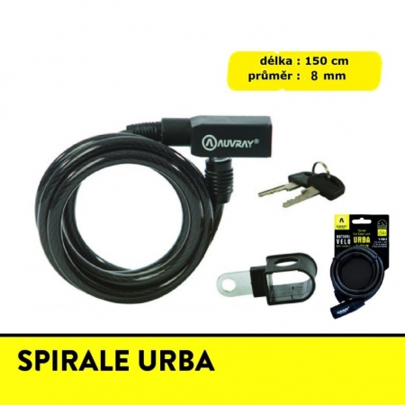 zámek Auvray Urba 8x1500mm spirálový
