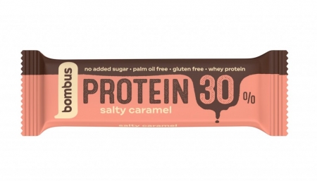 tyčinka Bombus Protein 30% 50g slaný karamel exp. 10/26