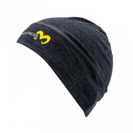čepice Progress BEANIE merino šedý melír