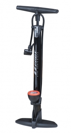 Pumpa PRO-T velká s manometrem a duální hlavou 38 černá