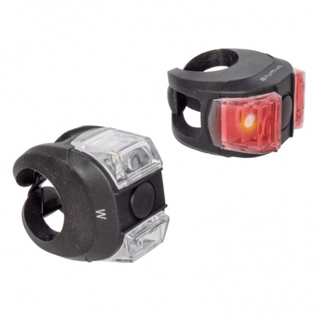 osvětlení přední + zadní M-Wave Cobra II sada