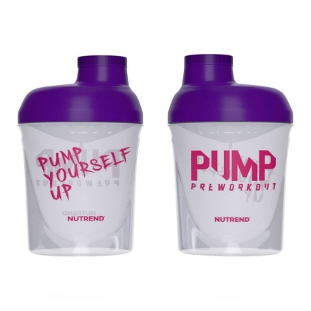 šejkr Nutrend 300ml Pump průhledný