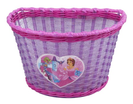 Dětský koš PRO-T na řídítka Girl fialovo-růžová
