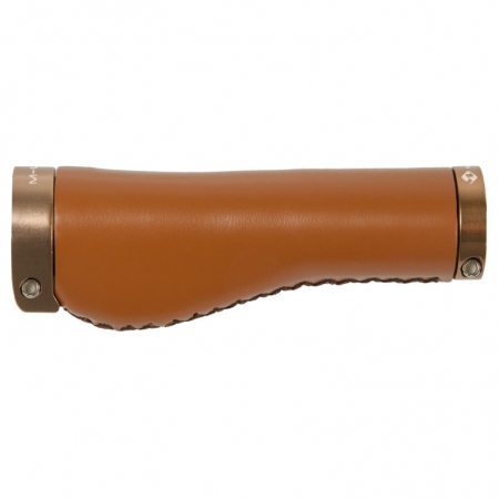gripy aero hnědé imitace kůže 135mm