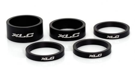 podložka AH XLC AS-A02 1 1/8" 3x5,1x10,1x15mm černá sada