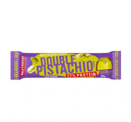 tyčinka Nutrend Delicious Bar double pistácie v mléčné čokoládě 50g
