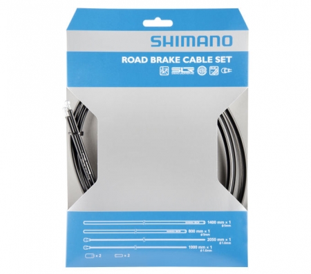 bowdeny+lanka Shimano set 1.6 x 1000/2050mm, 800/1400mm černý