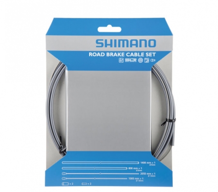 bowdeny+lanka Shimano set 1.6 x 1000/2050mm, 800/1400mm šedý