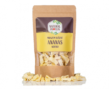 lyofilizované ovoce NaturalProtein ananas - kousky 45g