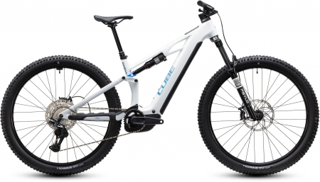 Elektrokolo CUBE STEREO Hybrid ONE44 HPC PRO 800 metallicwhite´n´blue 2027