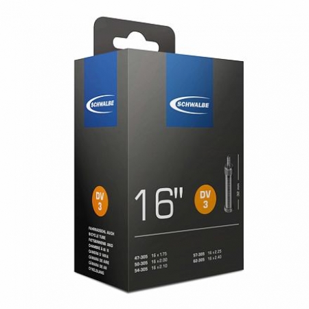 duše SCHWALBE DV3 16"x1.75-2.10 (47/62-305) DV/32mm