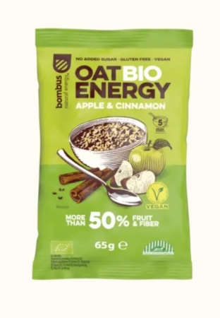 kaše ovesná Bombus Bio 65g jablko+skořice exp. 10/26