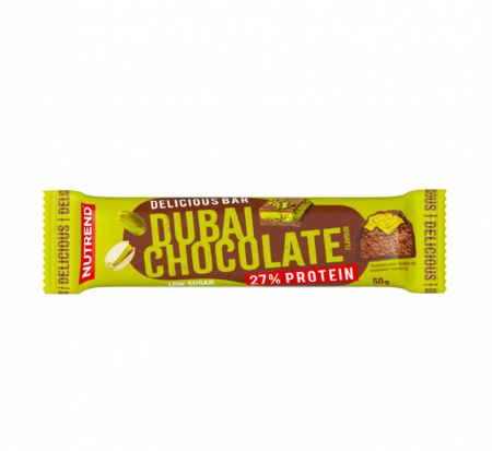 tyčinka Nutrend Delicious Bar dubajská čokoláda v mléčné čokoládě 50g