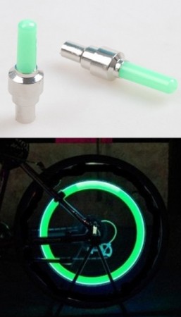 čepička ventilku LED zelená
