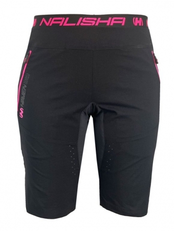 kalhoty krátké unisex HAVEN NALISHA SLIMFIT SHORT černo/růžová
