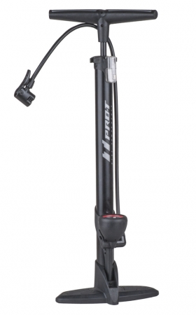 Pumpa PRO-T velká s manometrem a duální hlavou 38 černá