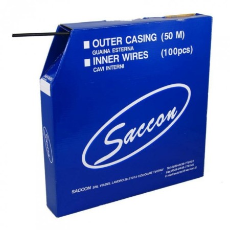 bowden brzdový 5mm 2P 50m Saccon černý box