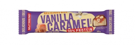 tyčinka Nutrend Delicious Bar vanilka/karamel 50g exp. 11/26