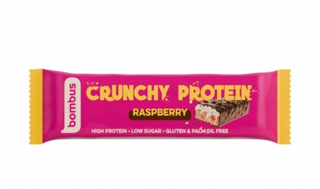 tyčinka Bombus Crunchy Protein 50g malina exp. 11/26
