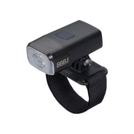 osvětlení přední BBB AdventureStrike nabíjecí USB + držák na helmu