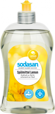 prostředek na nádobí citrón SODASAN 500ml
