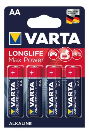 baterie Varta alkalické AA Longlife Max Power 4ks