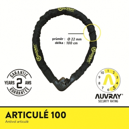 zámek Auvray Articule 22x1000mm řetězový
