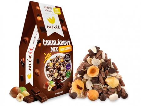 müsli classic Mixit Čokoládový mix bez lepku 430g exp. 11/26
