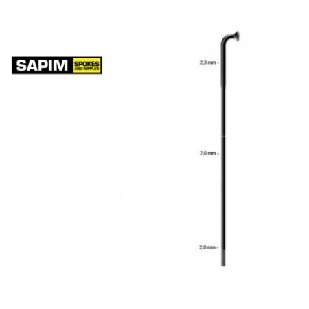 drát nerez Sapim Strong 2-2-2,3 x 300mm černý